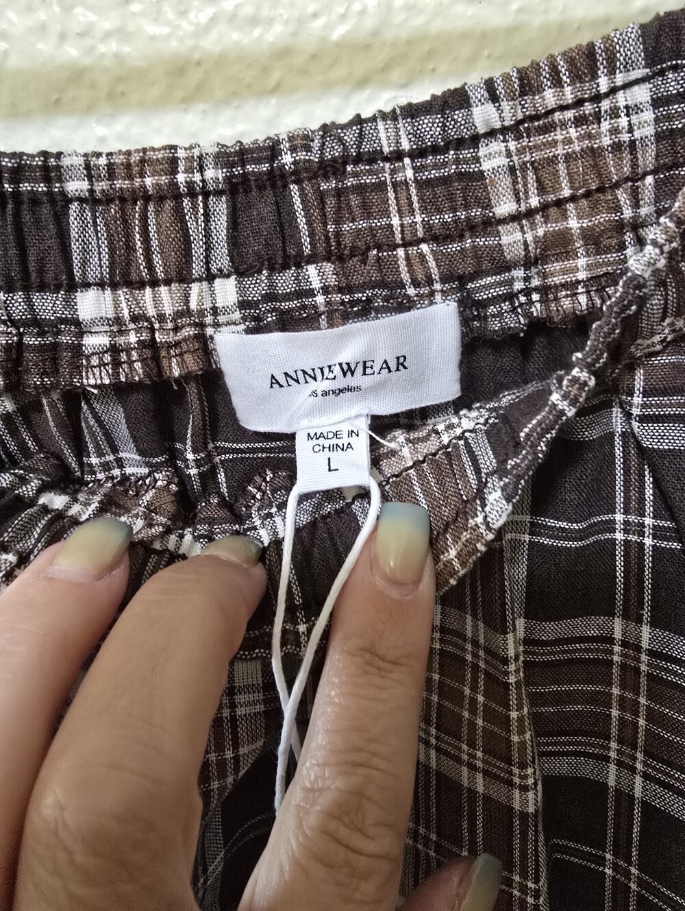 Brown Plaid Midi Skirt With Pockets - Picture 2 of 4